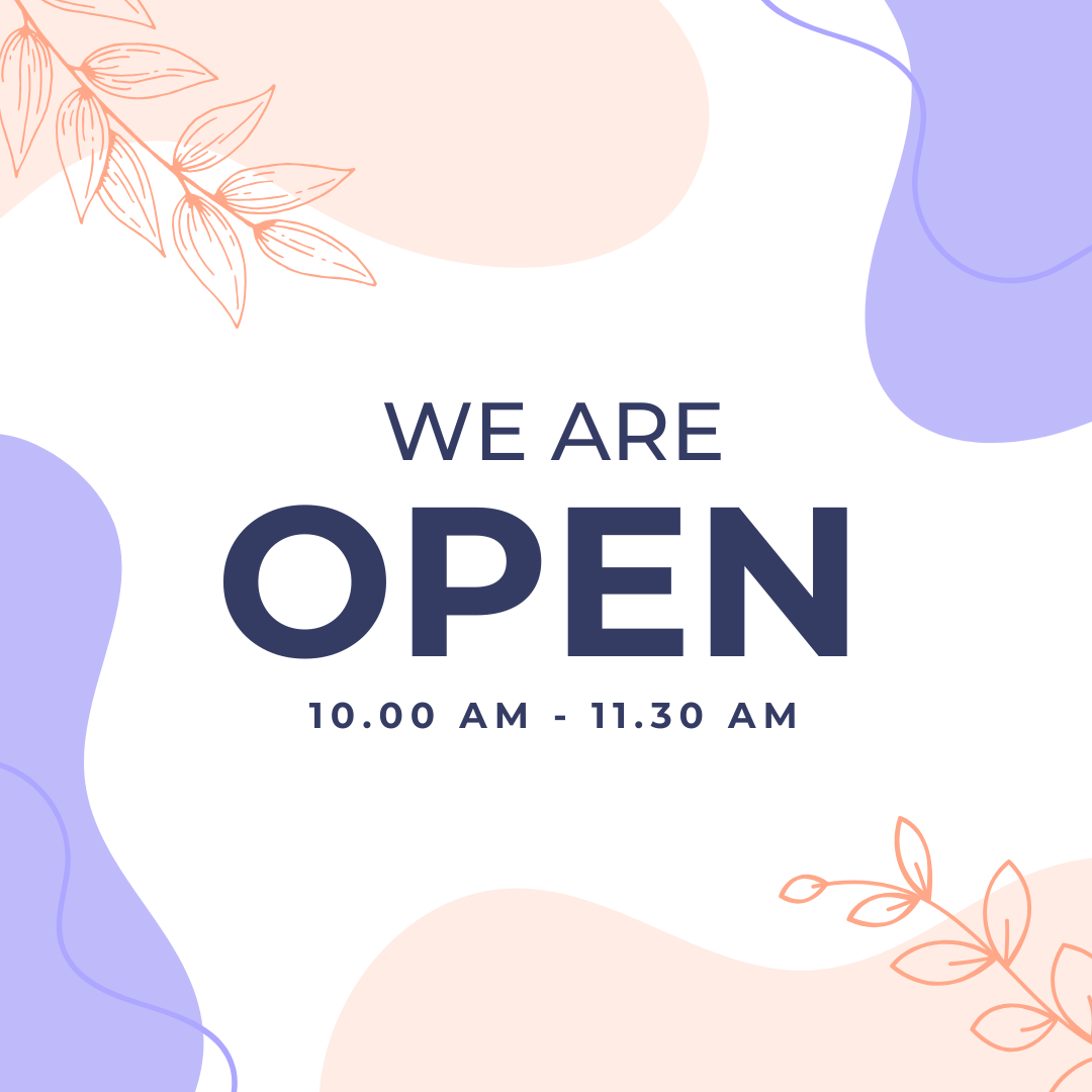 We are open!